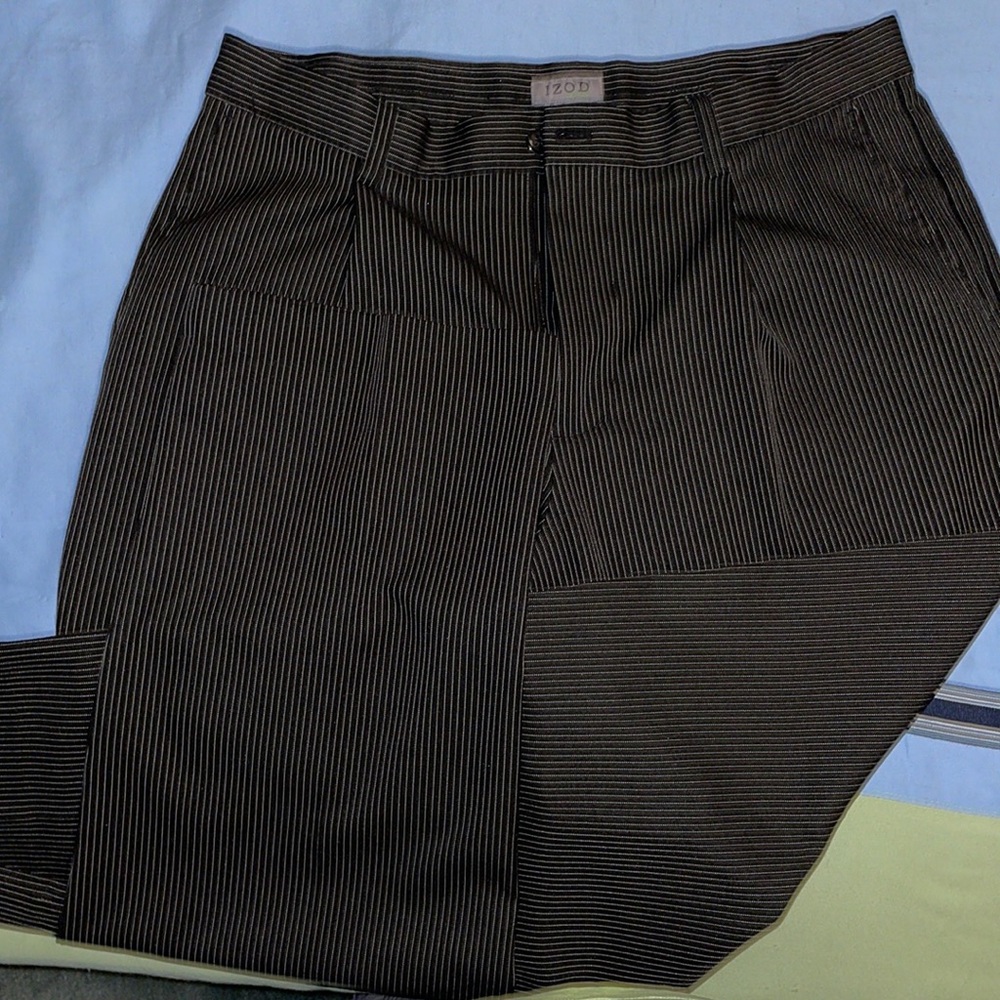 Izod XFG pants, black with white stripe, 34x29